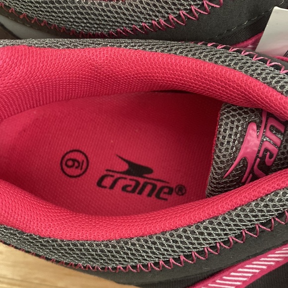 Crane - Grey and Pink Lace up Sneakers - Size 9 - Picture 7 of 8